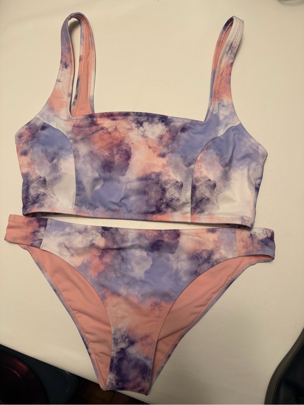 Roxy Bikini Set Top and Bottom sports bra top size XL NWT